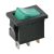 Kapcsoló billenő • zöld  (off-on • 6A-250V)