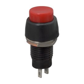 Nyomógomb kapcs. • piros  (on-off • 2A-250V)