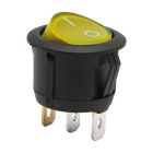 Kapcsoló billenő • sárga (on-off • 6A-250VAC)