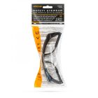 Védőszemüveg UV védős - szemüvegeseknek is, állítható szár, amber