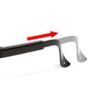 Védőszemüveg UV védős - szemüvegeseknek is, állítható szár, szürke/füst