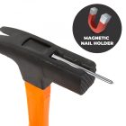 Professzionális ács kalapács mágneses szegtartóval üvegszálas nyéllel - 600 g