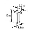 HANDY Tűzőkapocs - 1,2 x 2 x 10 mm - 2000 db 10443C