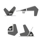 HANDY Hegesztőmágnes - 15° - 60° - 90° - 120° - 9 kg 10882B