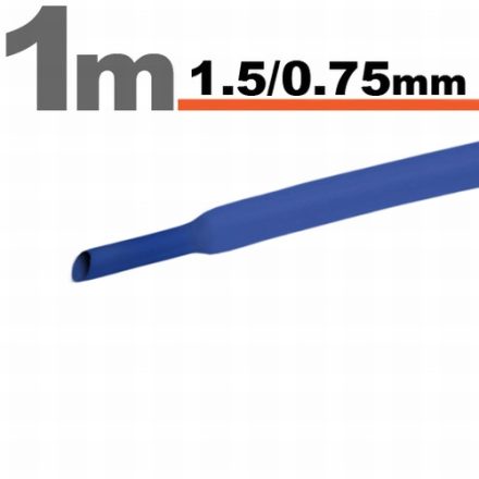 1,5/0,75 kék zsugorcső