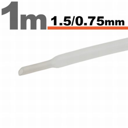 1,5/0,75 transparent zsugorcső