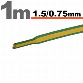 1,5/0,75 zöld/sárga zsugorcső
