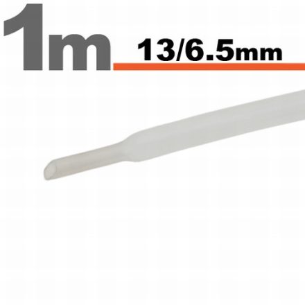 13/6,5 transparent zsugorcső