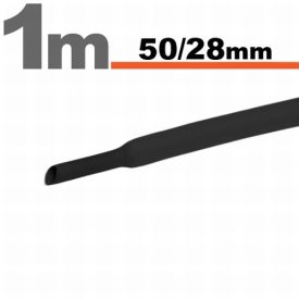 50/28 fekete zsugorcső