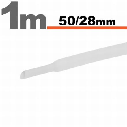 50/28 fehér zsugorcső