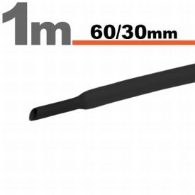 60/30 fekete zsugorcső