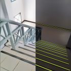 Ragasztószalag - csúszásmentes - 5 m x 50 mm - fekete / foszforeszkáló