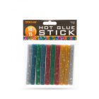 Ragasztórúd - 11 x 100 mm - színes, glitteres - 10 db