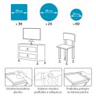 Öntapadós filcpárna 120db/csom. Fehér