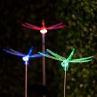 RGB LED-es kültéri szolárlámpa - Szitakötő - 43 cm