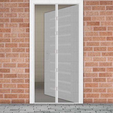 Szúnyogháló függöny ajtóra -mágneses- 100x210cm - fehér