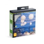 Szolár lampion - fehér - hidegfehér LED-es - 21 cm