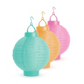 Szolár lampion - 3 színben - hidegfehér LED-es - 21 cm