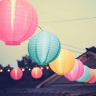 Szolár lampion - 3 színben - hidegfehér LED-es - 21 cm