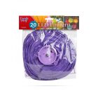 Lampion -LED-es - 20 cm - lila
