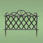 Virágágyás szegély/kerítés (sorolható) - műanyag - 45 x 35 cm