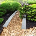 Virágágyás / gyepszegély - 24,5 x 10 cm - műanyag - 4 db / csomag