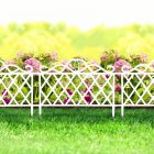 Virágágyás szegély / kerítés - 45 x 35 cm - fehér