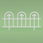 Virágágyás szegély / kerítés - 60 x 30 - fehér