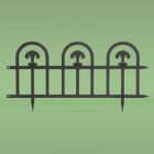 Virágágyás szegély / kerítés - 60 x 30 - fekete