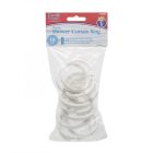 Zuhanyfüggöny-karika - műanyag - 10 db / csomag