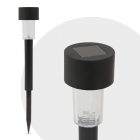 LED-es kültéri szolárlámpa - fekete - hidegfehér - 30 cm