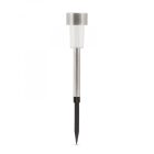 LED-es kültéri szolárlámpa - fém - hidegfehér - 19 cm