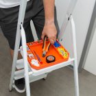 HANDY Gumi szerszámos tálca tárolórekeszekkel - vonalzóval - 26 x 23,5 x 2,5 cm 10985B