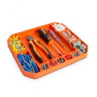 HANDY Gumi szerszámos tálca tárolórekeszekkel - vonalzóval - 26 x 23,5 x 2,5 cm 10985B