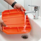 HANDY Gumi szerszámos tálca tárolórekeszekkel - vonalzóval - 26 x 23,5 x 2,5 cm 10985B