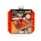 HANDY Gumi szerszámos tálca tárolórekeszekkel - vonalzóval - 26 x 23,5 x 2,5 cm 10985B