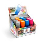 LED-es zseblámpa 12 db-os kínálóban 3xAAA - színes