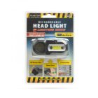 Fejlámpa - XPE+COB LED-es - akkumulátoros - mozgásérzékelős