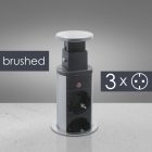 Delight rejtett elosztó szálcsiszolt 20430B