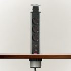 Delight rejtett elosztó szálcsiszolt 2 db USB csatlakozóval 1,5 m