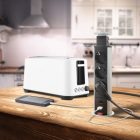 Delight rejtett elosztó szálcsiszolt 2 db USB csatlakozóval 1,5 m