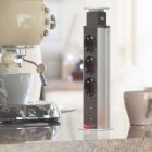 Delight rejtett elosztó szálcsiszolt 2 db USB csatlakozóval 1,5 m