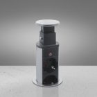 Delight rejtett elosztó szálcsiszolt 2 db USB csatlakozóval 1,5 m