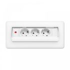 DELIGHT Rejtett elosztó - 3-as - Felnyíló kivitel - fehér 20440WH