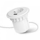 DELIGHT Rejtett - beépíthető konnektor + USB - fehér 20461WH