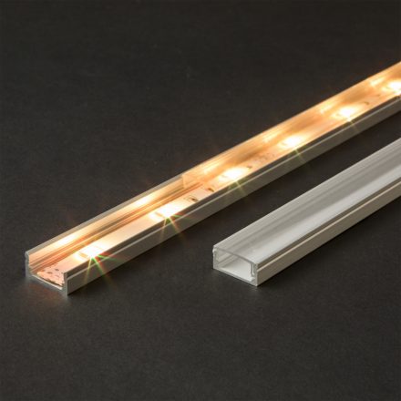 LED aluminium profil takaró búra - átlátszó - 1000mm