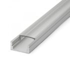 LED aluminium profil takaró búra - átlátszó - 2000mm