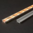 LED aluminium profil takaró búra - átlátszó - 1000mm