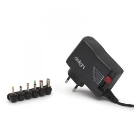 Univerzális adapter 3-12V, 1A, 12W - 6 DC dugó
