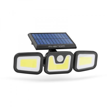 Mozgásérzékelős szolár reflektor - karos, forgatható - 3 COB LED